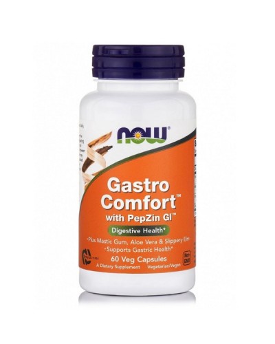 NOW GASTRO COMFORT WITH PEPZIN GI 60Veg caps