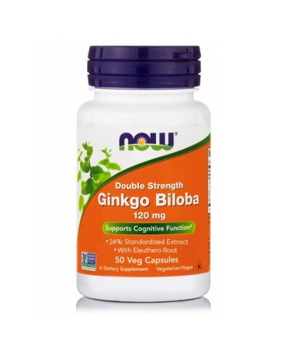 NOW GINKGO BILOBA DOUBLE STRENGTH 120mg 50Veg caps