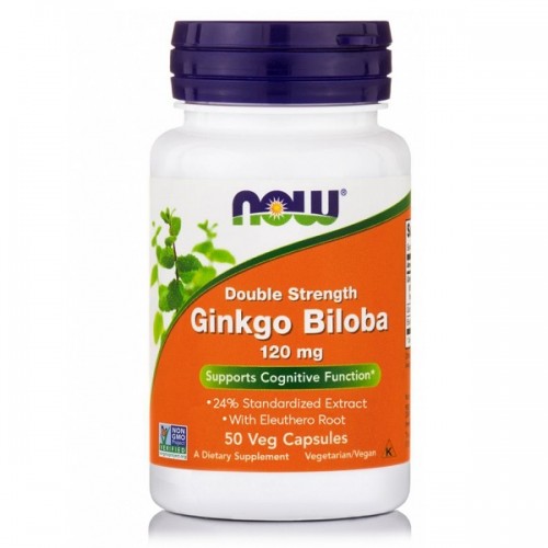 NOW GINKGO BILOBA DOUBLE STRENGTH 120mg 50Veg.caps