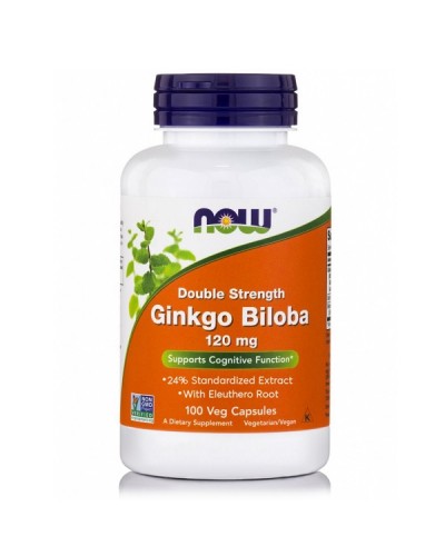 NOW GINKGO BILOBA DOUBLE STRENGTH 120mg 100Veg caps