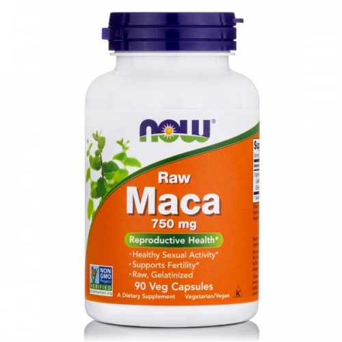 NOW MACA 750mg RAW 90Veg.caps