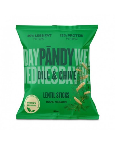 PANDY LENTIL SNACKS DILL & CHIVE 50g