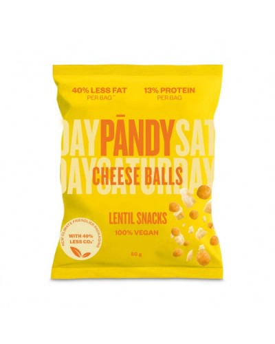 PANDY LENTIL SNACKS CHEESE BALLS 50g