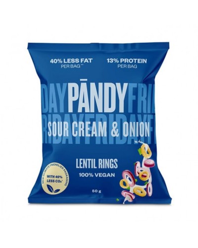 PANDY LENTIL SNACKS SOURCREAM & ONION 50g