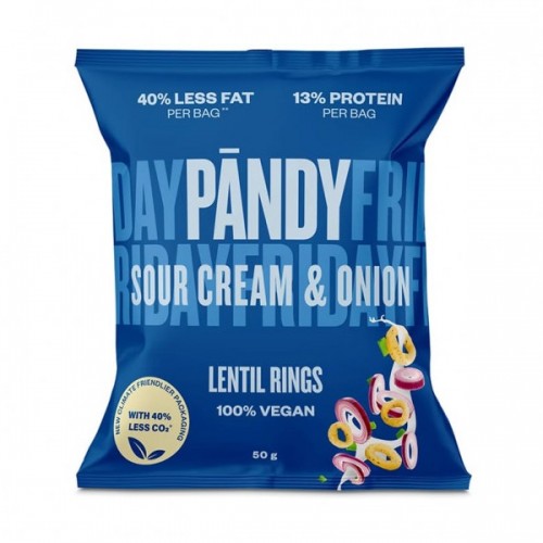 PANDY LENTIL SNACKS SOURCREAM & ONION 50g