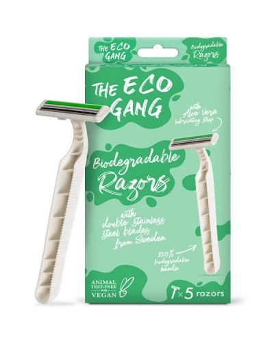 THE ECO GANG BIODEGRADABLE RAZOR ΞΥΡΑΦΑΚΙΑ ΦΥΤΙΚΗΣ ΒΑΣΗΣ 5τμχ