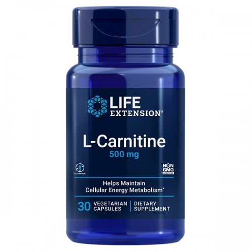 LIFE EXTENSION L-CARNITINE 500mg 30Veg.caps