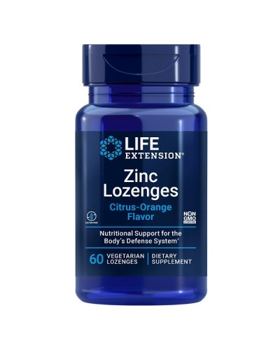 LIFE EXTENSION ZINC LOZENGES CITRUS-ORANGE FLAVOR 60Veg.Lozenges