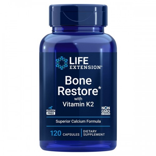 LIFE EXTENSION BONE RESTORE WITH VITAMIN K2 120caps