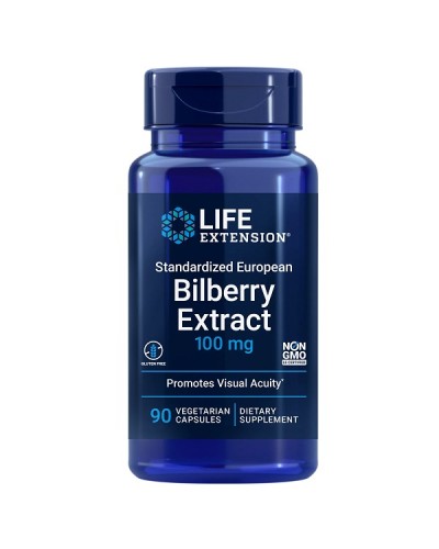 LIFE EXTENSION STANDARDIZED EUROPEAN BILBERRY EXTRACT 100mg 90Veg.caps