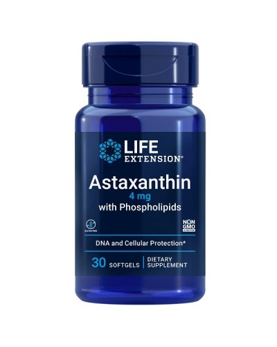 LIFE EXTENSION ASTAXANTHIN 4mg WITH PHOSPHOLIPIDS 30softgels