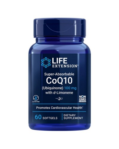 LIFE EXTENSION SUPER ABSORBABLE CoQ10 WITH D-LIMONENE 100mg 60softgels