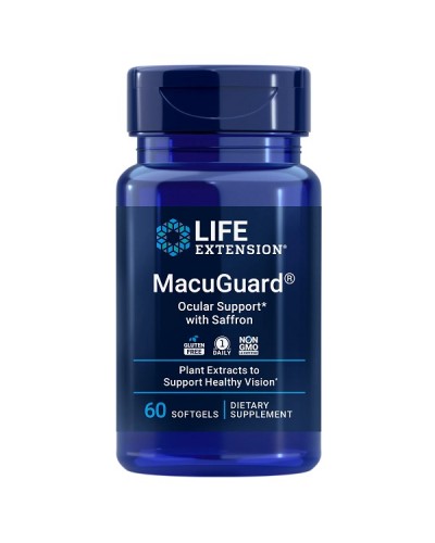 LIFE EXTENSION MACUGUARD OCULAR SUPPORT WITH SAFFRON 60softgels