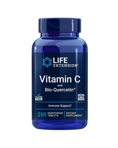 LIFE EXTENSION VITAMIN C & BIO-QUERCETIN PHYTOSOME 1000mg 250Veg tabs