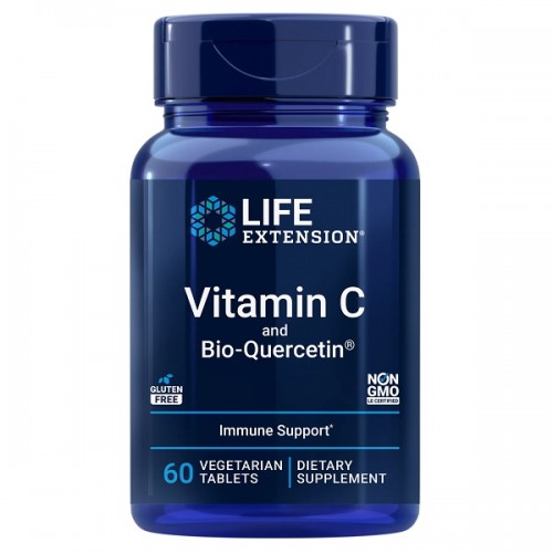 LIFE EXTENSION VITAMIN C & BIO-QUERCETIN PHYTOSOME 1000mg 60Veg.tabs