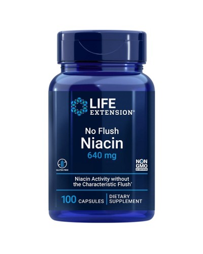 LIFE EXTENSION NO FLUSH NIACIN 640mg 100caps