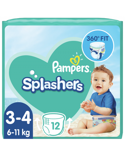 PAMPERS SPLASHERS ΠΑΝΕΣ-ΜΑΓΙΟ No 3-4 (6kg-11kg) 12τμχ