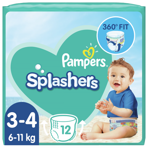 PAMPERS SPLASHERS ΠΑΝΕΣ-ΜΑΓΙΟ No 3-4 (6kg-11kg) 12τμχ