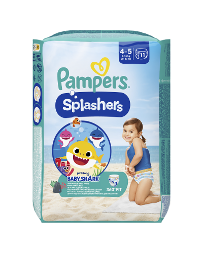 PAMPERS SPLASHERS ΠΑΝΕΣ-ΜΑΓΙΟ No 4-5 (9kg-15kg) 11τμχ