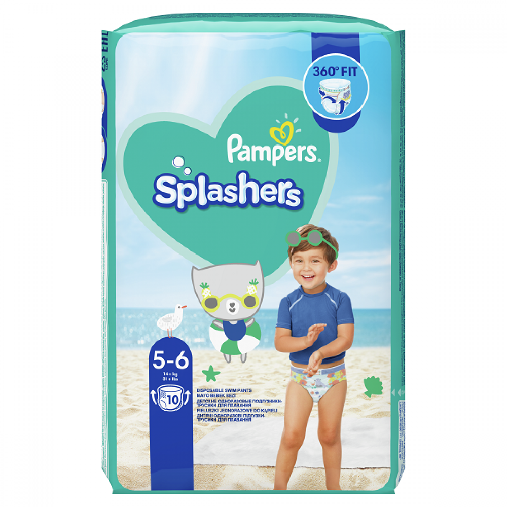 PAMPERS SPLASHERS ΠΑΝΕΣ-ΜΑΓΙΟ No 5-6 (14+ kg) 10τμχ