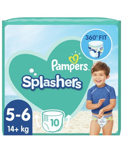 PAMPERS SPLASHERS ΠΑΝΕΣ-ΜΑΓΙΟ No 5-6 (14+kg) 10τμχ