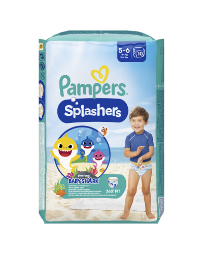 PAMPERS SPLASHERS ΠΑΝΕΣ-ΜΑΓΙΟ No 5-6 (14+kg) 10τμχ