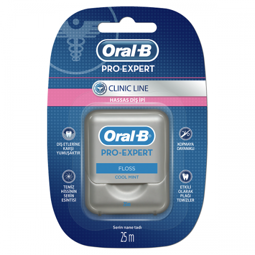 ORAL-B PRO-EXPERT CLINIC ΟΔΟΝΤΙΚΟ ΝΗΜΑ ΚΗΡΩΜΕΝΟ 25m