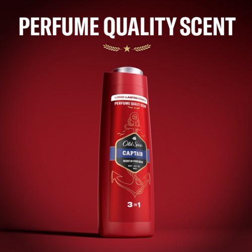 OLD SPICE SHOWER GEL & SHAMPOO CAPTAIN 400ml