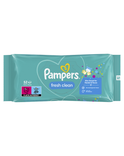 PAMPERS WIPES FRESH CLEAN ΜΩΡΟΜΑΝΤΗΛΑ 52τμχ