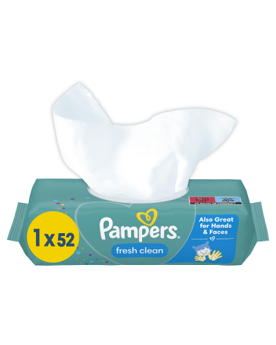 PAMPERS WIPES FRESH CLEAN ΜΩΡΟΜΑΝΤΗΛΑ 52τμχ