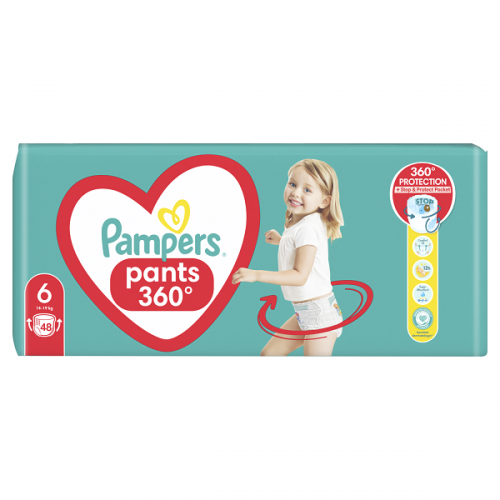 PAMPERS PANTS ΠΑΝΑ-ΒΡΑΚΑΚΙ No.6 (14kg - 19kg) 48τμχ.