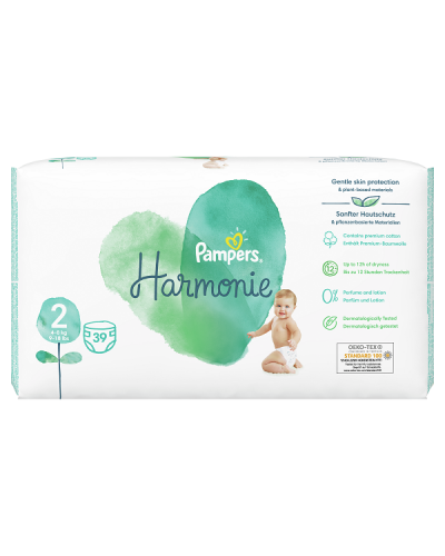 PAMPERS HARMONIE No2 (4-8kg) 39τμχ