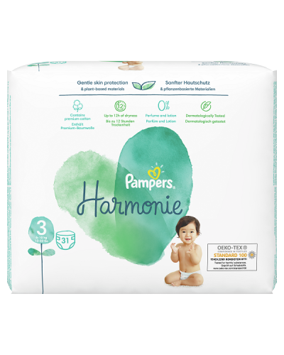 PAMPERS HARMONIE No3 (6-10kg) 31τμχ