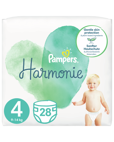 PAMPERS HARMONIE No4 (9-14kg) 28τμχ