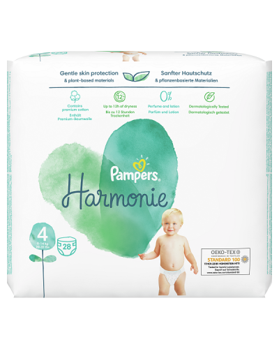 PAMPERS HARMONIE No4 (9-14kg) 28τμχ