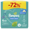 PAMPERS WIPES FRESH CLEAN ΜΩΡΟΜΑΝΤΗΛΑ 4x52τμχ (208 ΜΩΡΟΜΑΝΤΗΛΑ)