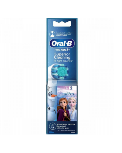 ORAL-B KIDS PRO ΑΝΤΑΛΛΑΚΤΙΚΕΣ ΚΕΦΑΛΕΣ ΠΑΙΔΙΚΗΣ ΗΛΕΚΤΡΙΚΗΣ ΟΔΟΝΤΟΒΟΥΡΤΣΑΣ FROZEN 2τμχ