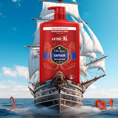 OLD SPICE SHOWER GEL & SHAMPOO CAPTAIN 1000ml