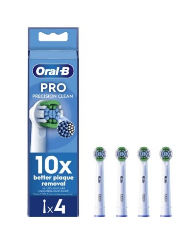 ORAL-B PRO PRECISION CLEAN ΑΝΤΑΛΛΑΚΤΙΚΕΣ ΚΕΦΑΛΕΣ ΓΙΑ ΗΛΕΚΤΡΙΚΗ ΟΔΟΝΤΟΒΟΥΡΤΣΑ 4τμχ