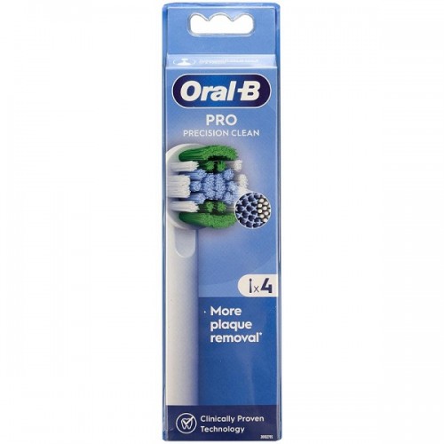 ORAL-B PRO PRECISION CLEAN ΑΝΤΑΛΛΑΚΤΙΚΕΣ ΚΕΦΑΛΕΣ ΓΙΑ ΗΛΕΚΤΡΙΚΗ ΟΔΟΝΤΟΒΟΥΡΤΣΑ 4τμχ