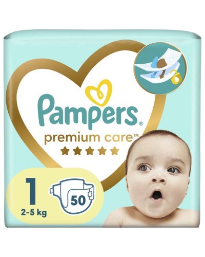 PAMPERS PREMIUM CARE No 1 (2-5kg) 50τμχ