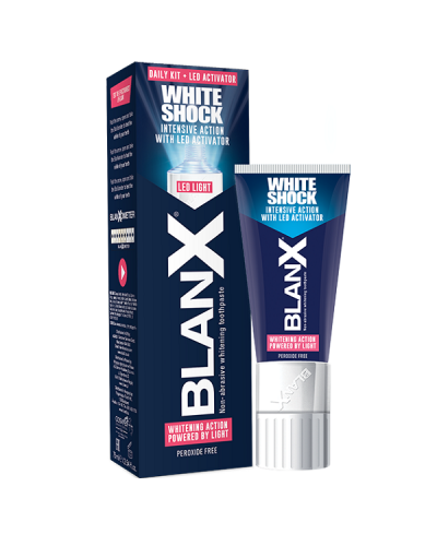 BLANX WHITE SHOCK & PROTECT TOOTHPASTE & LED ACTIVATOR 50ml