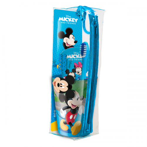 MR. WHITE MICKEY POUCE SET TOOTHBRUSH 1τμχ & TOOTHPASTE 75ml & BEAKER