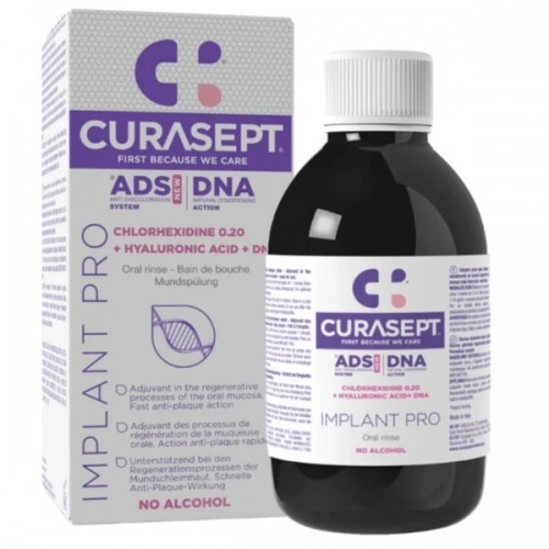 CURASEPT ADS DNA IMPLANT PRO 220 0,20% CHX MOUTHWASH 200ml