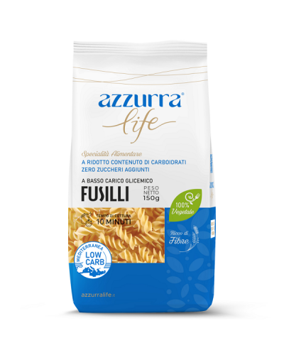 AZZURRA LIFE ΦΟΥΖΙΛΙ ΜΕ ΧΑΜΗΛΟΥΣ ΥΔΑΤΑΘΡΑΚΕΣ 150g