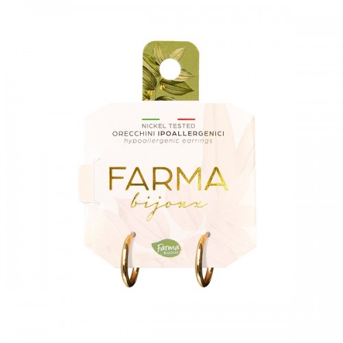 FARMA BIJOUX ΥΠΟΑΛΛΕΡΓΙΚΑ ΣΚΟΥΛΑΡΙΚΙΑ ΜΙΚΡΟΙ ΚΡΙΚΟΙ ΕΠΙΧΡΥΣΩΜΕΝΟΙ 8MM 