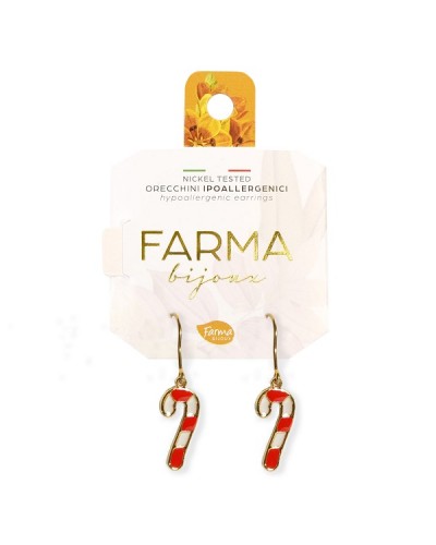 FARMA BIJOUX ΥΠΟΑΛΛΕΡΓΙΚΑ ΣΚΟΥΛΑΡΙΚΙΑ ΚΡΕΜΑΣΤΟ ΧΡΙΣΤΟΥΓΕΝΝΙΑΤΙΚΟ ΖΑΧΑΡΩΤΟ 25mm