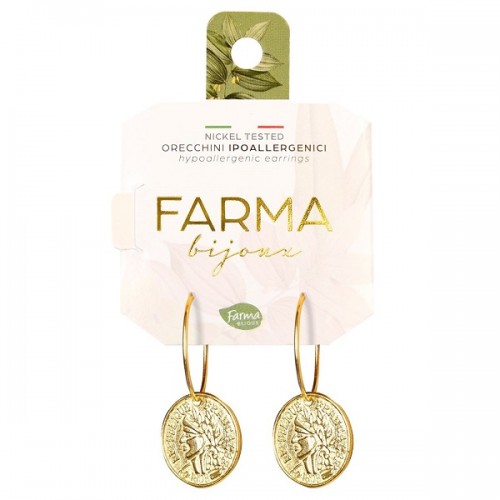 FARMA BIJOUX ΥΠΟΑΛΛΕΡΓΙΚΑ ΣΚΟΥΛΑΡΙΚΙΑ ΚΡΙΚΟΙ ΕΠΙΧΡΥΣΩΜΕΝΟΙ ΜΕ ΚΕΡΜΑ 20,0MM 