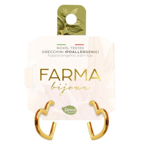 FARMA BIJOUX ΥΠΟΑΛΛΕΡΓΙΚΑ ΣΚΟΥΛΑΡΙΚΙΑ ΚΑΡΔΙΕΣ ΕΠΙΧΡΥΣΩΜΕΝΕΣ 20,0mm