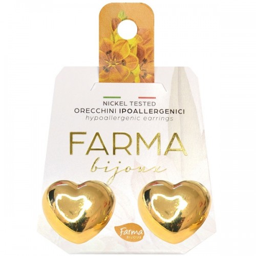 FARMA BIJOUX ΥΠΟΑΛΛΕΡΓΙΚΑ ΣΚΟΥΛΑΡΙΚΙΑ ΕΠΙΧΡΥΣΩΜΕΝΕΣ ΚΑΡΔΙΕΣ 20MM